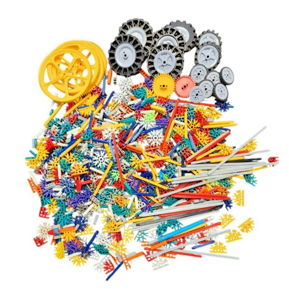 KNEX Bulk Lot Rods Connectors Gears Wheels Mixed Building Set Pieces